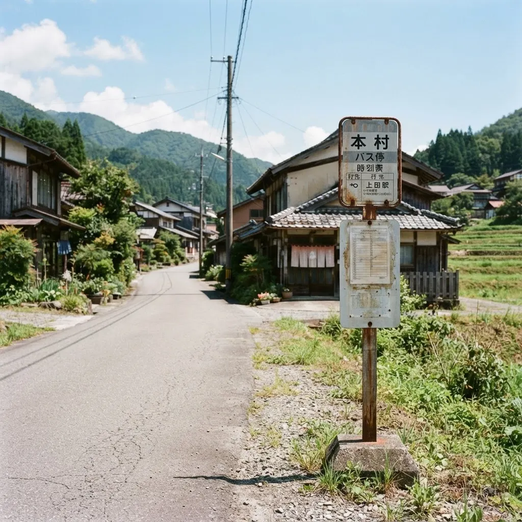 バス停から出発