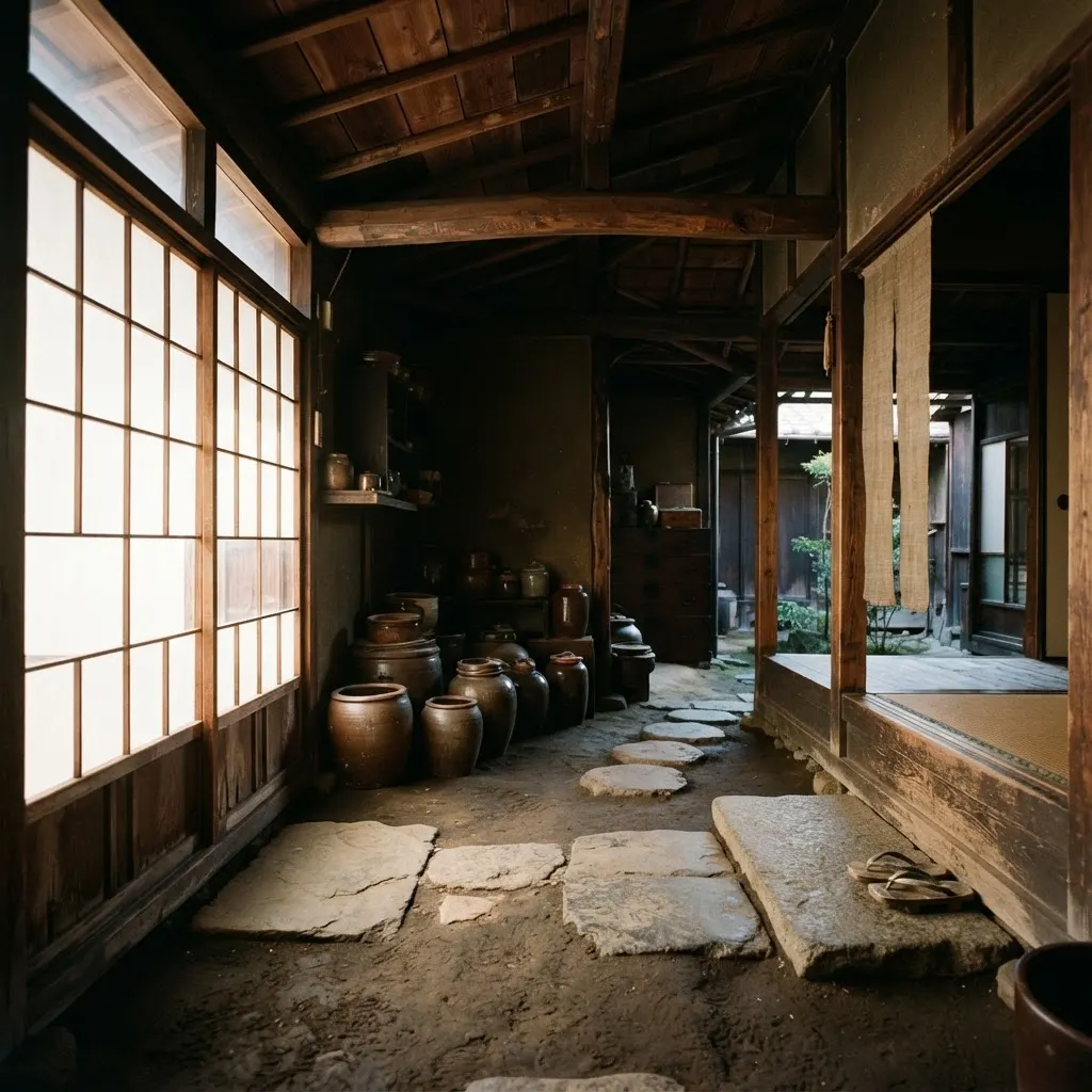 築120年の町家の土間