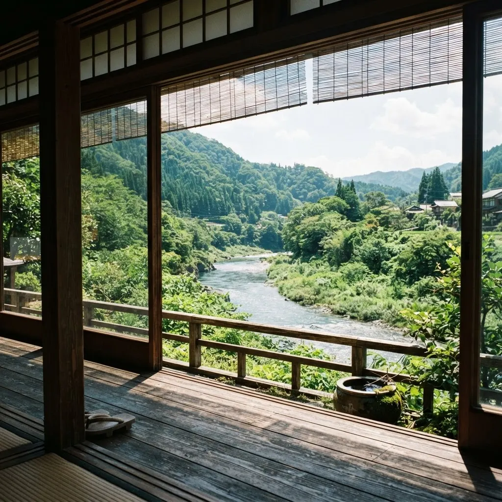 夏の縁側からの眺め