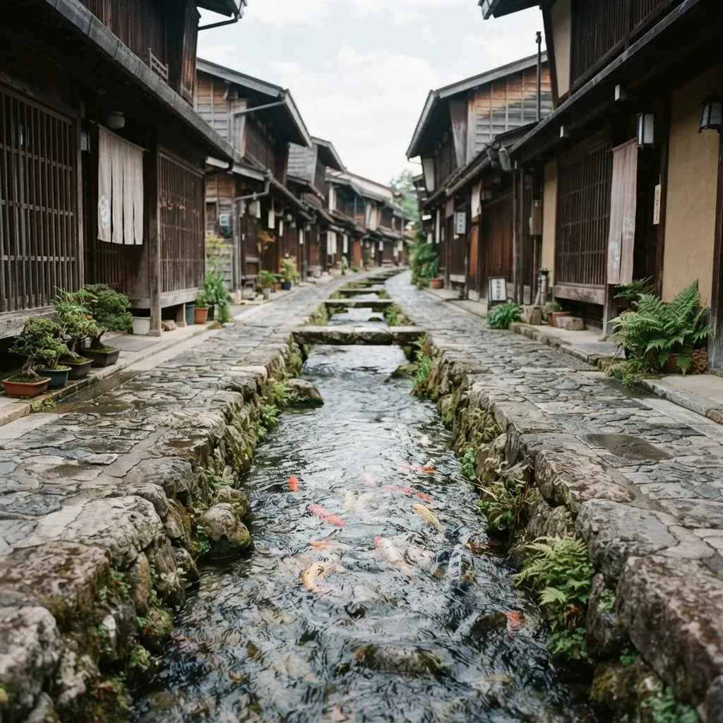郡上八幡の用水路