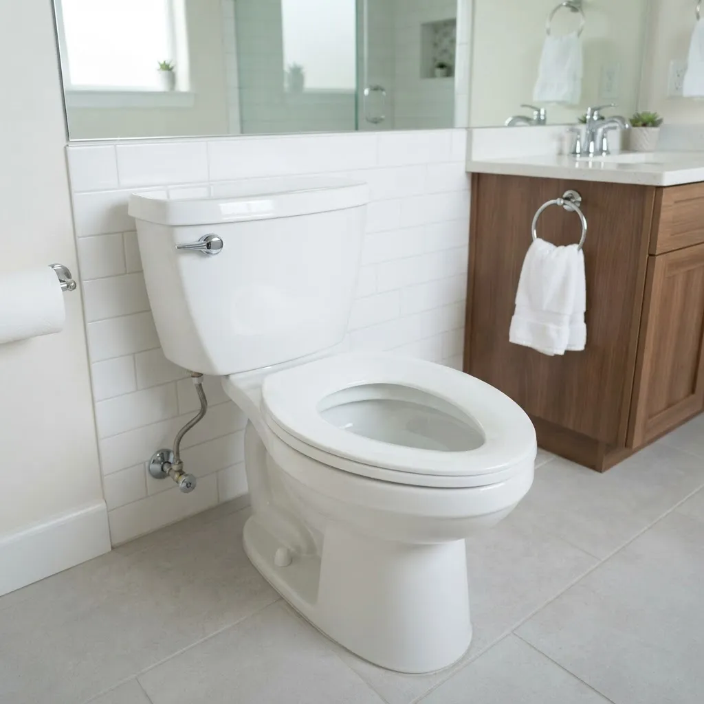 深夜のトイレつまりを、その場で解消の作業後