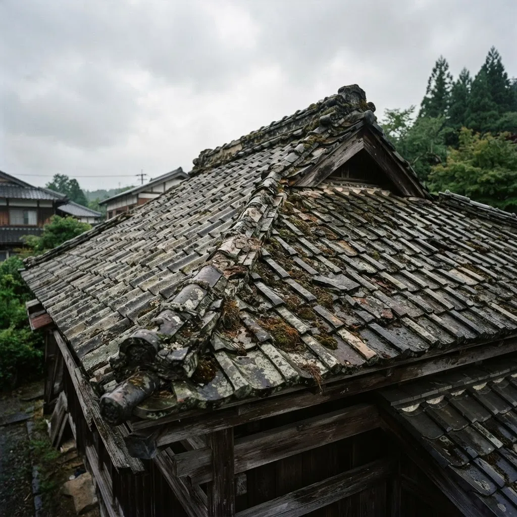 雨漏り不安の屋根を、下地から刷新｜施工前