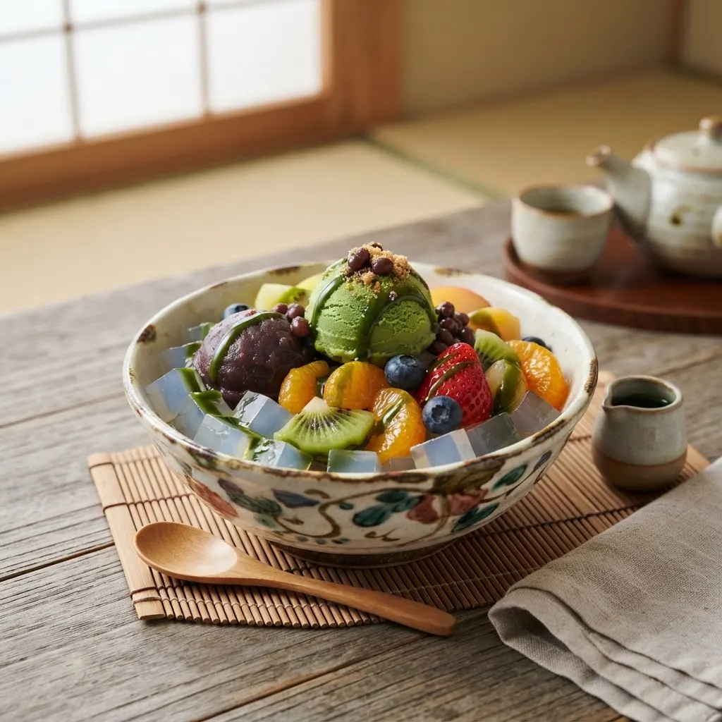 抹茶あんみつ
