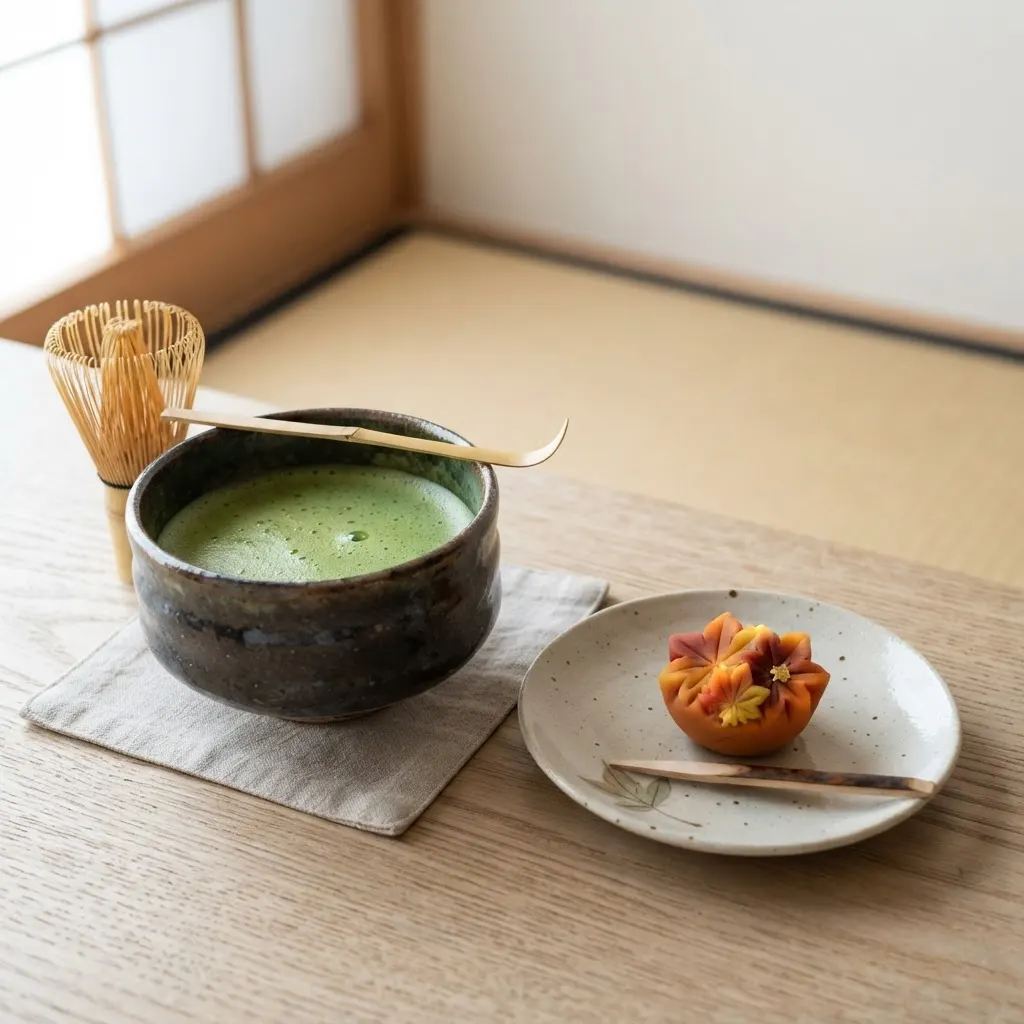 マイ抹茶体験の様子